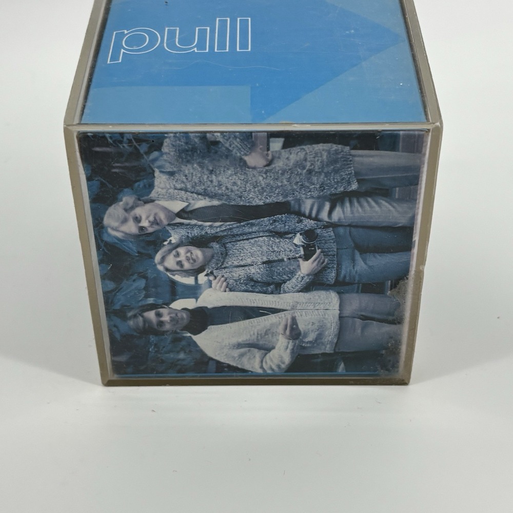 Vtg 4" Photo Block‎ Acrylic Cube Y2k Square Instamatic Photos • Hong Kong - Picture 4 of 5